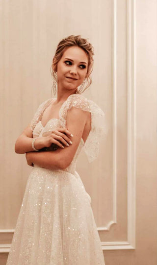 Off-the-Shoulder Bridesmaid Dress - Miss Mirelle