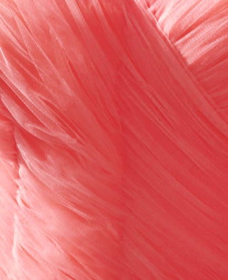 Coral Gown with Detachable Sleeves - Miss Mirelle