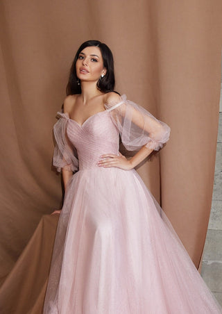 Black A-line Evening Dress - Miss Mirelle