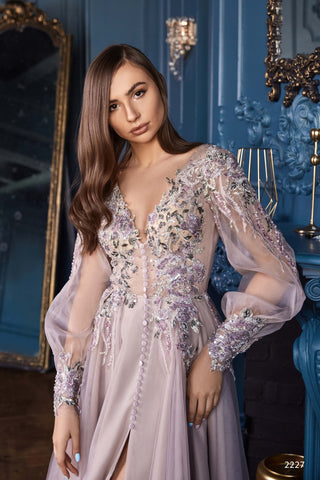 Non-traditional Wedding Dress Sleeved  - Miss Mirelle