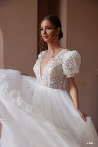 Purple Sparkly Dress - Miss Mirelle