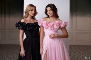 Pink Bridal Dress Off-Shoulder - Miss Mirelle