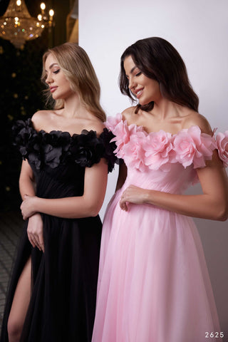 Peony Off-Shoulder Bridesmaid Dress - Miss Mirelle
