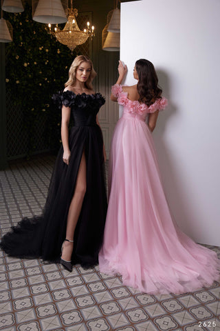 Peony Off-Shoulder Bridesmaid Dress - Miss Mirelle