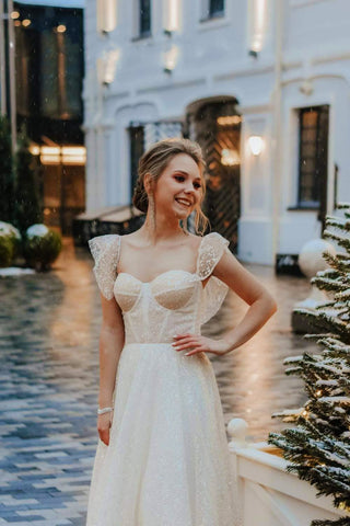Off-the-Shoulder Bridesmaid Dress - Miss Mirelle