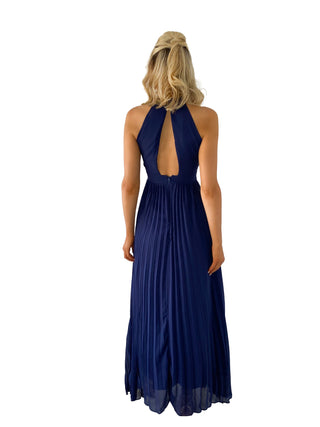 Regina - Chiffon Evening Gown With Halter Neck