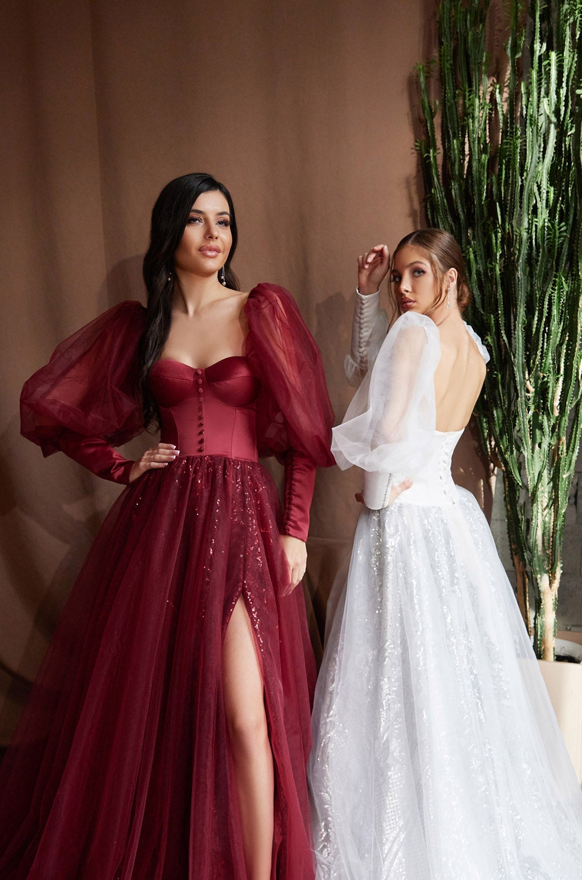 Long Formal Dress with Sleeved Bustier Top Black / 2 Long Formal Dress with Sleeved Bustier Top Black / 2