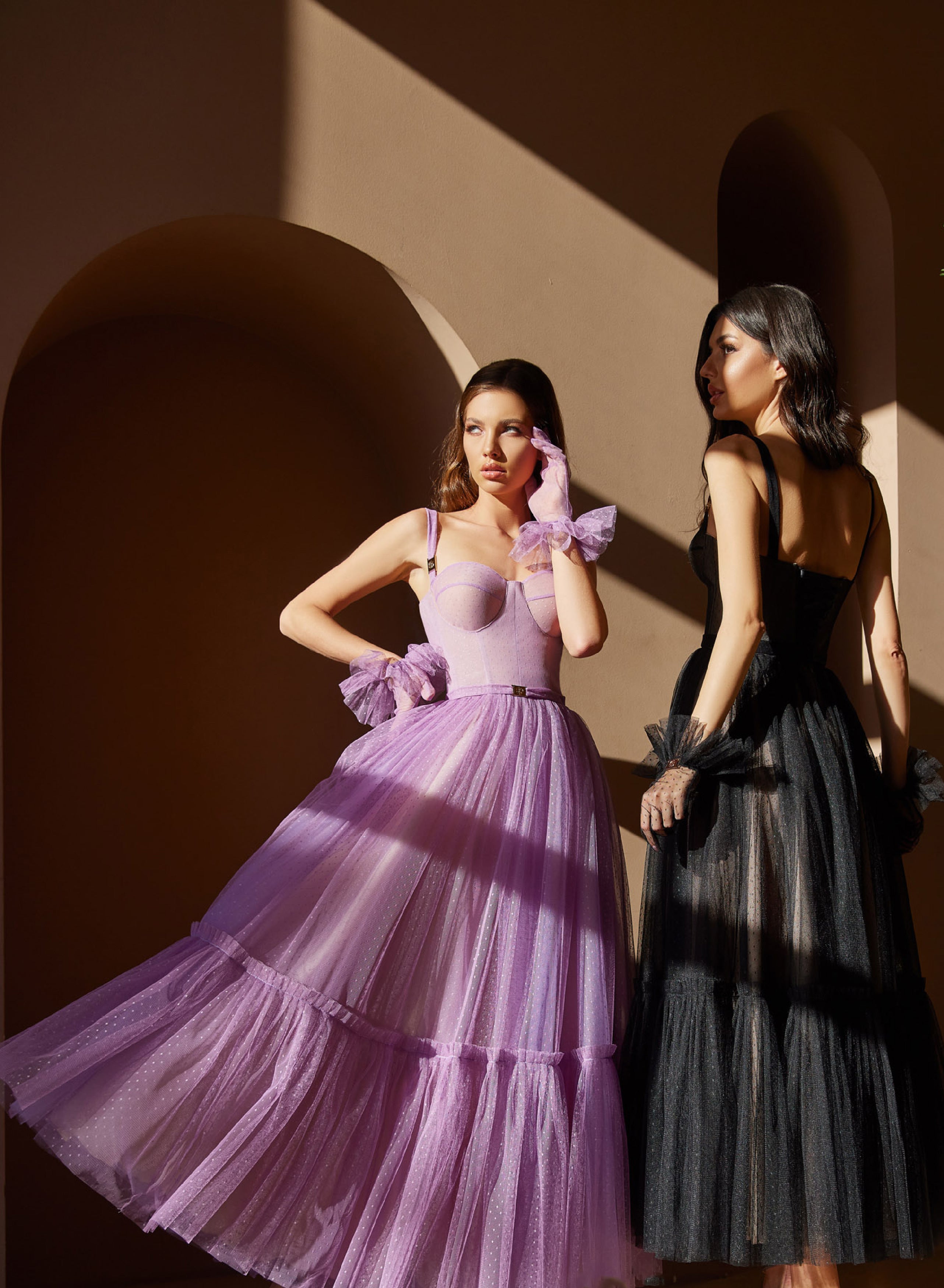 Black Corset Prom Dress with Lace-up Back at Miss Mirelle Dress Canada Black Corset Prom Dress with Lace-up Back at Miss Mirelle Dress Canada